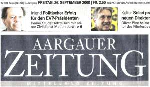 Aargauer Zeitung 26.09.08